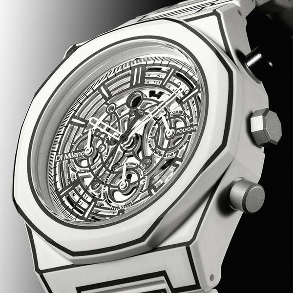 D1 MILANO ディーワンミラノ ポリクロノ ホワイトスケッチ PHBJ13 メンズ 腕時計 国内正規品 送料無料の画像