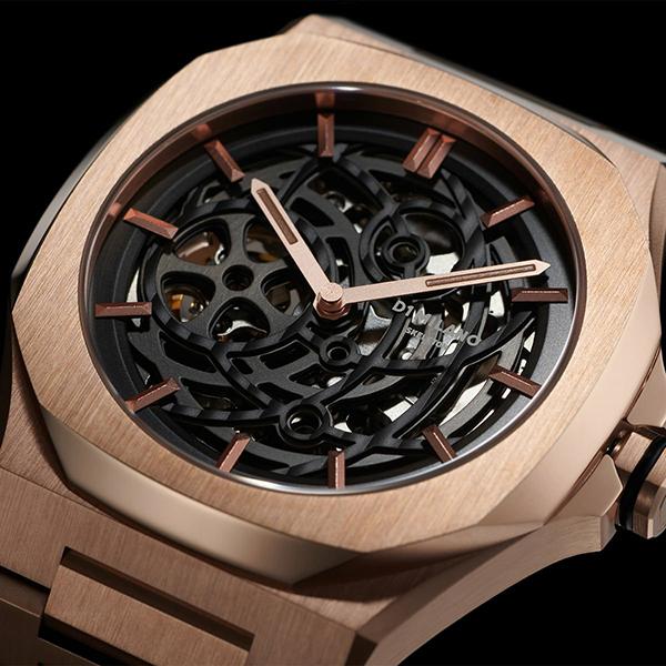 D1 MILANO ディーワンミラノ スケルトン リスタイリング オートマチック ローズゴールド SKBJ12 メンズ 腕時計 国内正規品 送料無料の画像