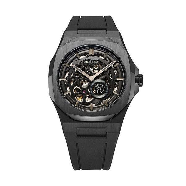 D1 MILANO ディーワンミラノ スケルトン ジェットブラック SKRJ17 メンズ 腕時計 国内正規品 送料無料の画像