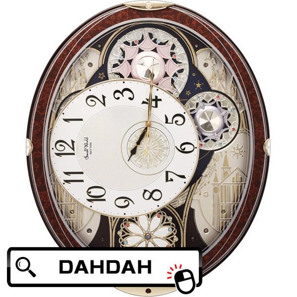 Small World RHYTHM リズム 電波掛け時計 4MN509RH 電波時計 からくり