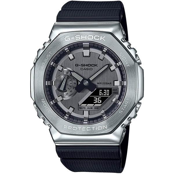 シルバー メタル 八角形 GM-2100-1AJF CASIO  カシオ G-SHOCK ジーショック Gショック メンズ 腕時計 国内正規品 送料無料｜dahdah