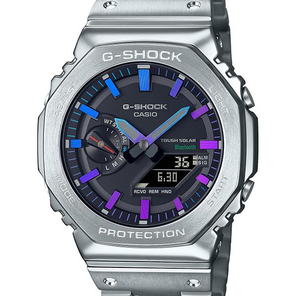 G-SHOCK Gショック ジーショック カシオ CASIO フルメタル レインボーカラー アクセント GM-B2100PC-1AJF メンズ 腕時計 国内正規品 送料無料 | G-SHOCK