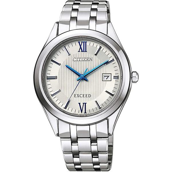 極美品✨CITIZEN シチズン EXCEED 青針 腕時計 ダイヤ チタン EXCEED(CITIZEN) エコドライブ ペアモデル 青針 チタン 軽い AW1000