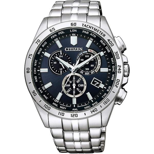 ネイビー文字盤 エコドライブ電波時計 CB5870-91L CITIZEN COLLECTION シチズンコレクション CITIZEN シチズン メンズ 腕時計｜dahdah