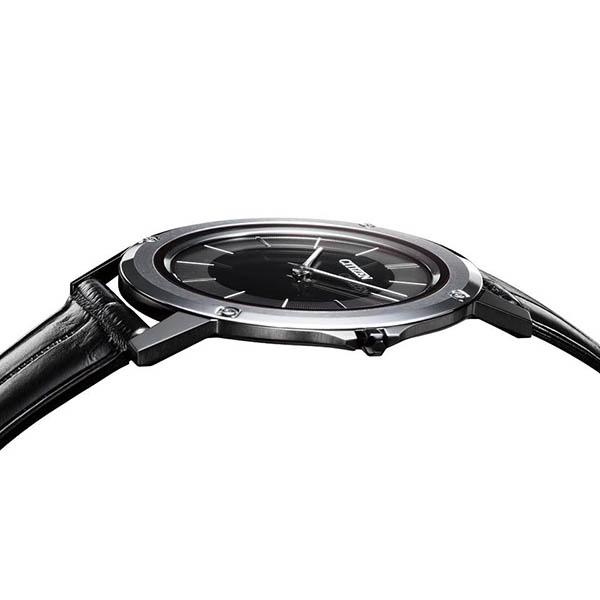 CITIZEN シルバー ブラック 黒 ワニ革 ソーラー 軽量 薄い AR5024-01E