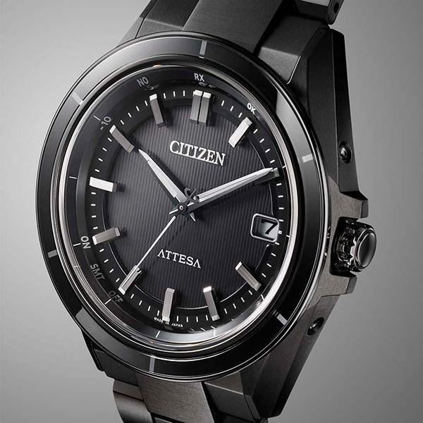 ATTESA（CITIZEN） エコ ライブ電波時計 チタン ACT Line CB3035-72E