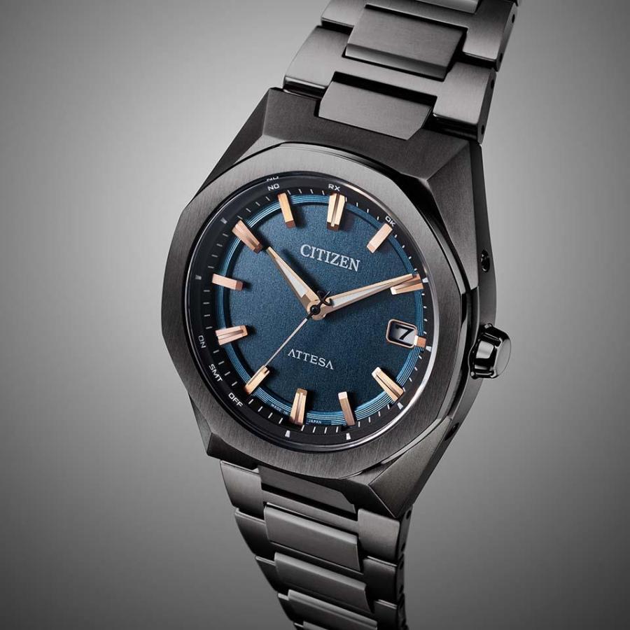 CITIZEN シチズン ATTESA アテッサ CB3045-61L エコ・ドライブ電波時計 ブラックチタン メタリックカラー 3針 ラグジュアリー 日本製 ACT Line ブラックチの画像