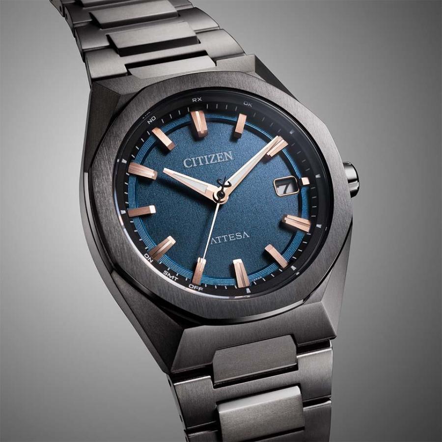 CITIZEN シチズン ATTESA アテッサ CB3045-61L エコ・ドライブ電波時計 ブラックチタン メタリックカラー 3針 ラグジュアリー 日本製 ACT Line ブラックチの画像