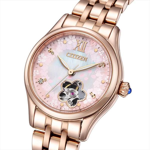 CITIZEN COLLECTION シチズンコレクション 機械式 オープンハート 桜