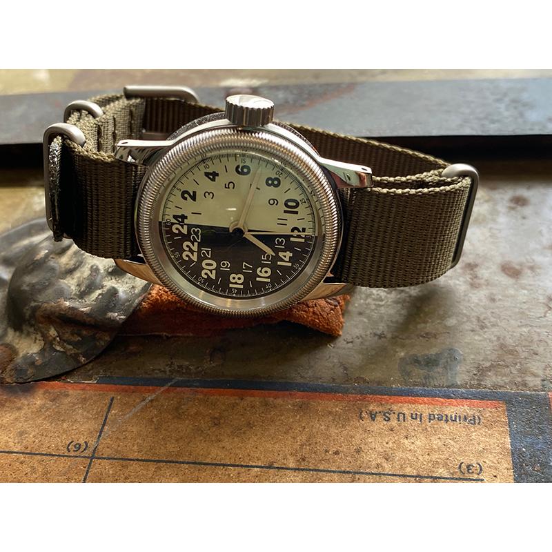 M.R.M.W. モントルロロイ ミリタリーウォッチ TYPE A-17a 24H 24-17ND 