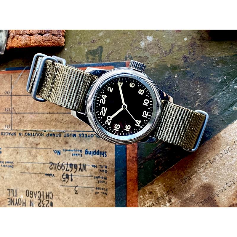 M.R.M.W. モントルロロイ ミリタリーウォッチ TYPE A-11 24H 24-11b