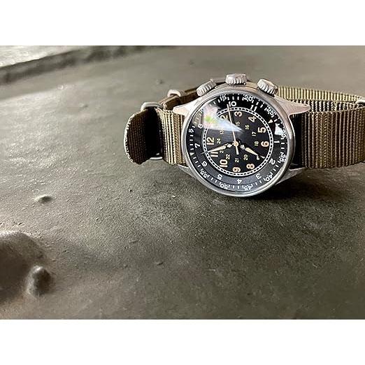 M.R.M.W. モントルロロイ ミリタリーウォッチ 回転式リムアキュム