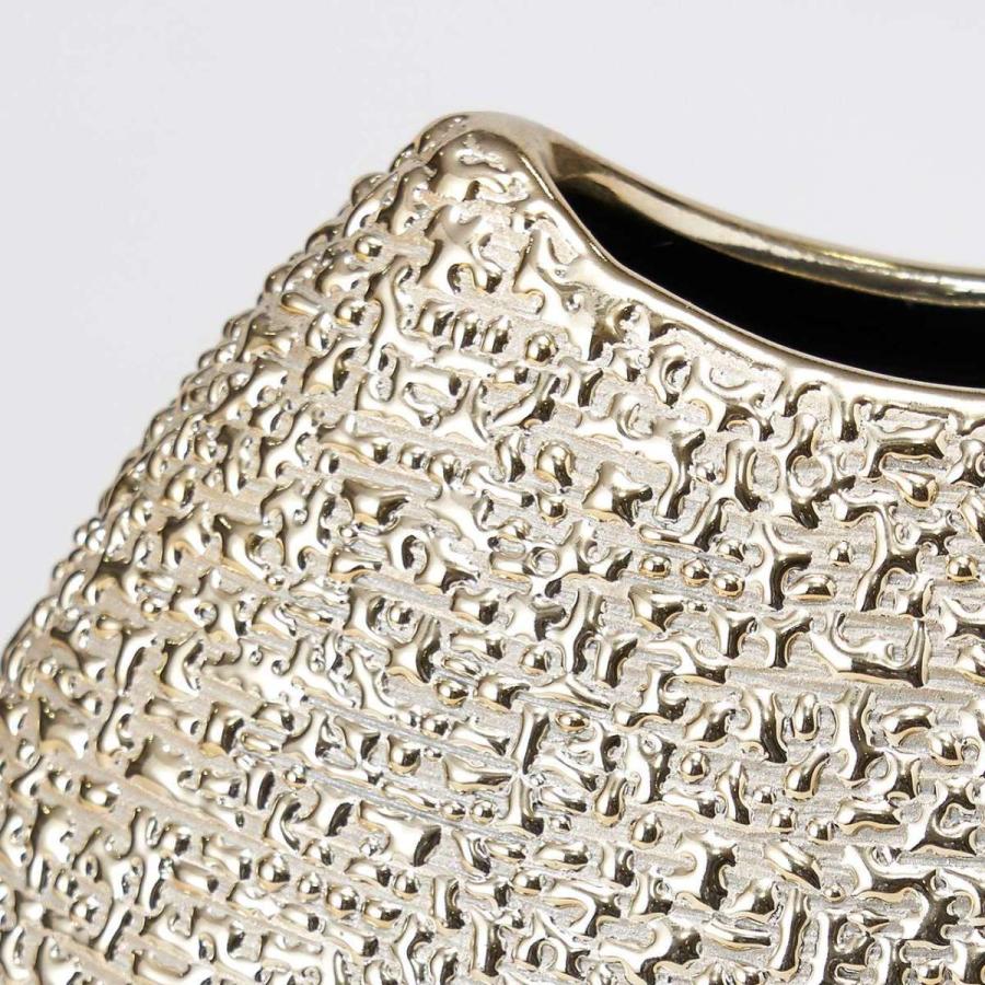 グランサークル L ゴールド 花器 陶器 花瓶 フラワーベース : 花材専門