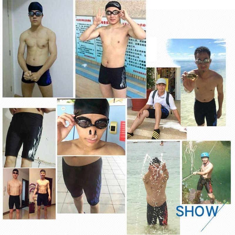 タイムセール 水着 Hengluoメンズ水着6個セットメンズフィットネス水着メンズハーフ水着のセット A 黒銀 短い Xxxxl 80 90kg Www Threeriversofs Com