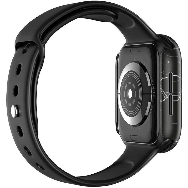 Casestudiapple Watch 44mm ケース 耐衝撃 衝撃 吸収 簡易着脱 超薄型 液晶保護フィルム 付 カバー シンプル A 好きに