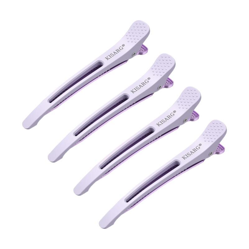 KISARG ダッカール ヘアピン ヘアクリップ 美容師 前髪 髪留め クリップ ダッカールピン カールクリップ 散髪用クリップ ダックカール セルフ の商品画像