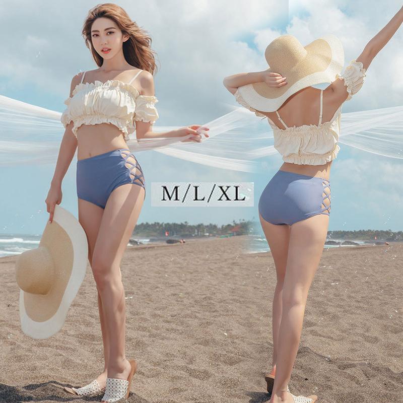 22新作 限定半額 レディース水着 ビキニ レディース 水着 オフショル水着 オフショルビキニ フリルビキニ フリル オフショル 大人可愛い ハイウエストビキニ Dyysnn35 大有ストア 通販 Yahoo ショッピング