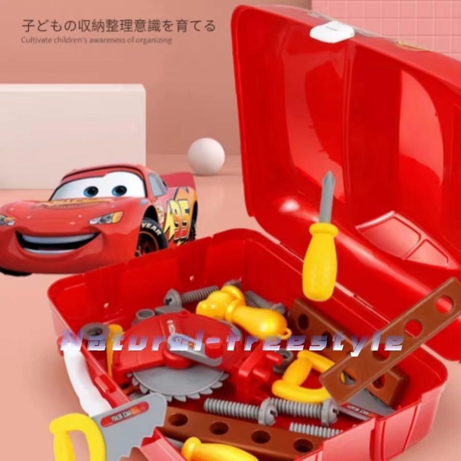 知育玩具 おままごと 男の子のおもちゃ 大工さん なりきりセット 収納BOX付き (大工セット(カーズ)｜daibasitystore3｜03