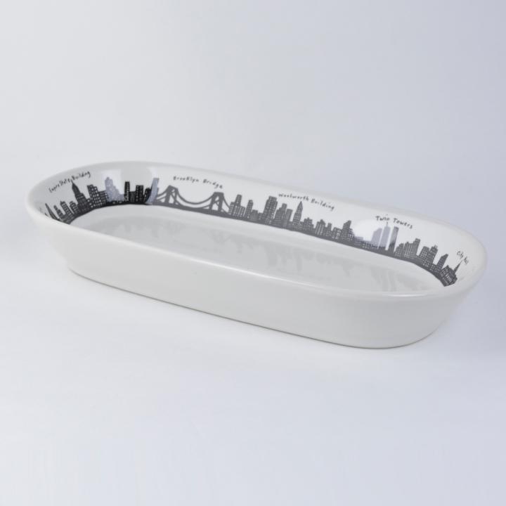 フィッシュエディ FISHS EDDY プレート 皿  212 EVERYTHING DISH 500104  細長皿 縦:25cm 幅:11.9cm 食器 洋食器 陶器 | FISHS EDDY