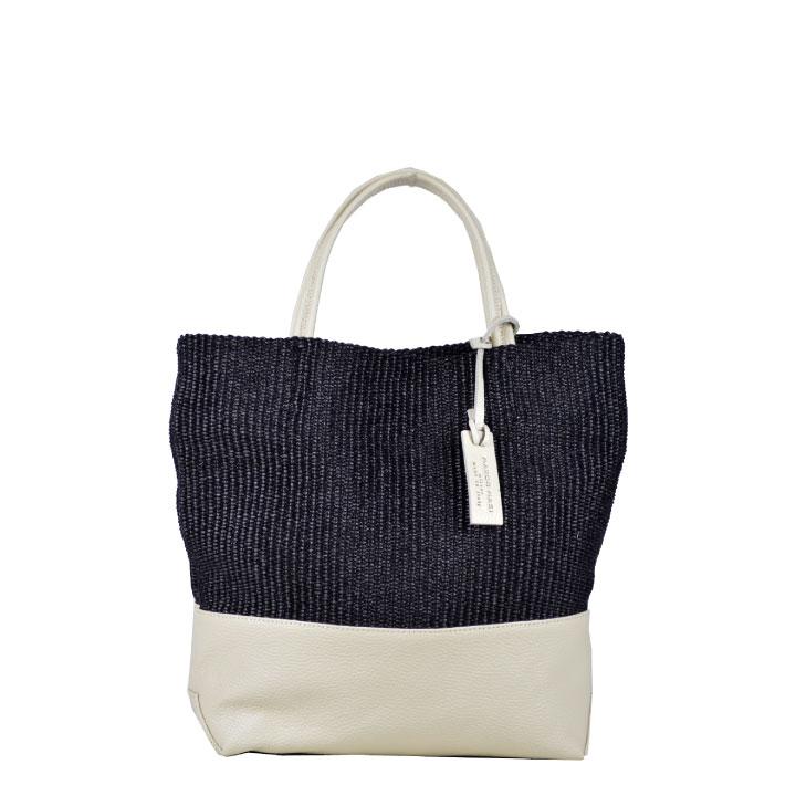 マルコマージ marco masi 2863 レザーコンビ トートバッグ ショルダー カゴバック レディース ストローバック 本革 レザー ブランド | 