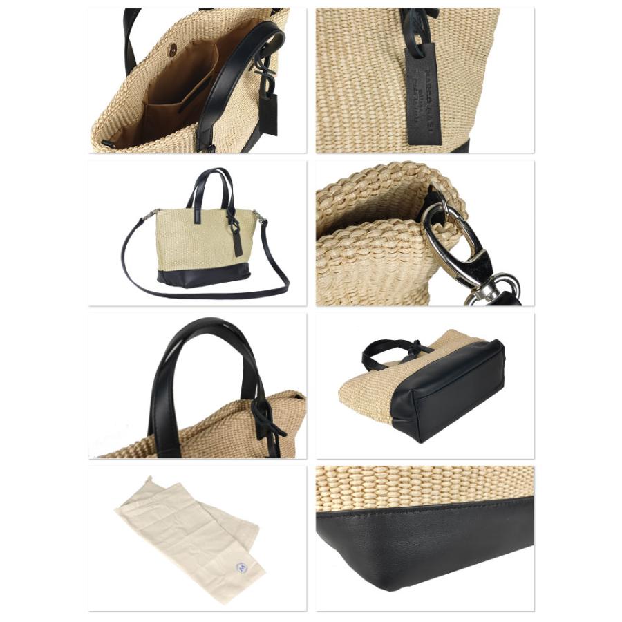 marco masi / マルコマージ トートバッグ ショルダー レザーコンビ かごバッグ 2wayミニ レディース  3050 |  | 02