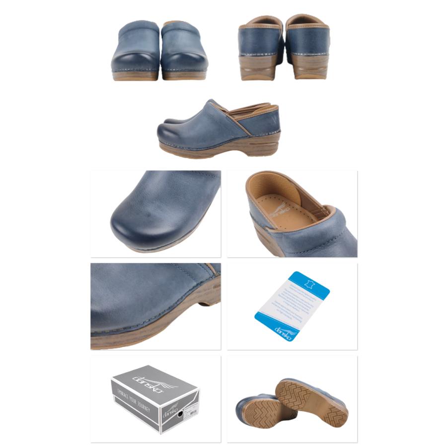 dansko ダンスコ  PROFESSIONAL プロフェッショナル Blue Burnished Nubuck レディース サボサンダル サンダル 無地 dansko |  | 01