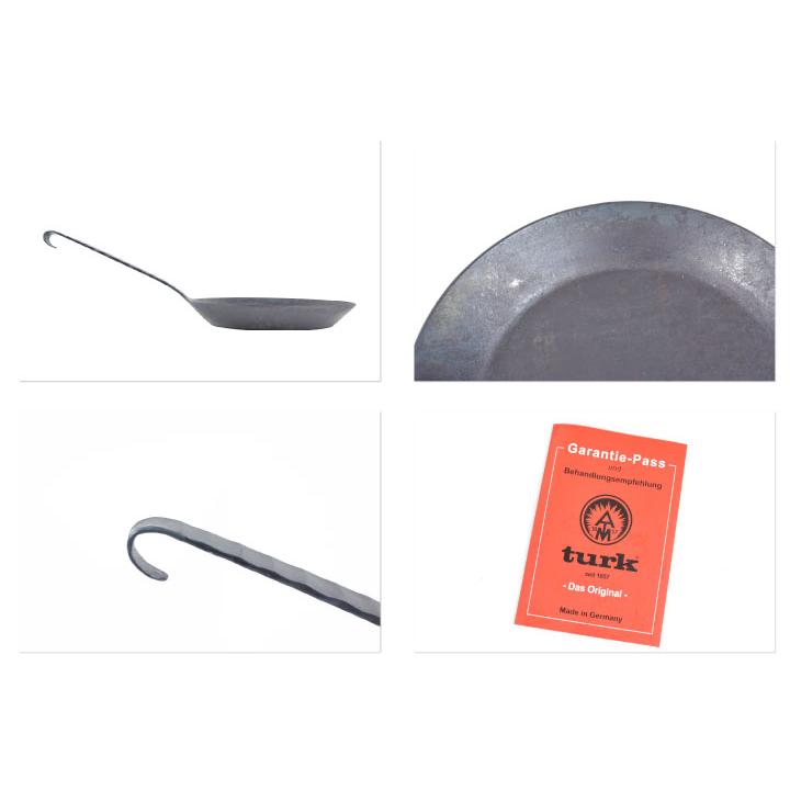 ターク 22cm クラシックフライパン Turk frying grilling pan 65522 フライパン キッチン用品 調理器具 アウトドア 焼き色  鉄 ドイツ製  おしゃれ お洒落 |  | 01