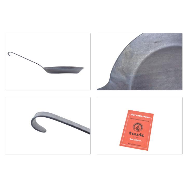 ターク  28cm クラシックフライパン Turk frying grilling pan   65528 キッチン用品 調理器具 アウトドア バーベキュー 焼き色  鉄 ドイツ製 |  | 01