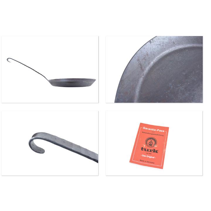 ターク  30cm クラシックフライパン Turk frying grilling pan  65530 キッチン用品 調理器具 アウトドア バーベキュー 焼き色  鉄 ドイツ製 |  | 01