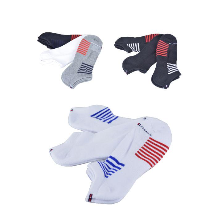 トミーヒルフィガー 靴下 ソックス 3足セット スニーカー コットン メンズ くるぶしソックス Tommy hilfiger 3 Pk
