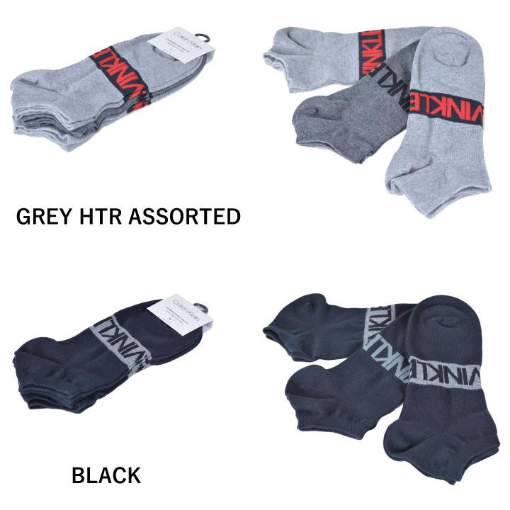 カルバンクライン Calvin Klein 3 Pk  COMBED COTTON LOW CUT CKM211LC01002 01003 スニーカー コットン 靴下 ソックス 3足セット | Calvin Klein | 01