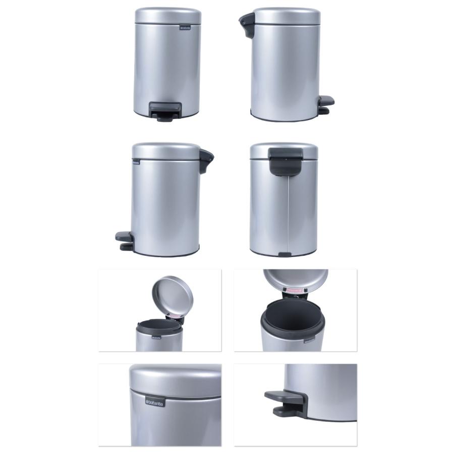 ブラバンシア brabantia ペダルビン Pedal Bin NEWICON 3L ゴミ箱 ダストボックス 筒型 ふた付き 縦型 ソフトクロージング | brabantia | 04