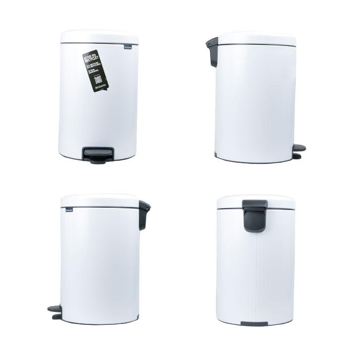 ブラバンシア brabantia ペダルビン Pedal Bin NEWICON, 20L ゴミ箱 ダストボックス 筒型 ふた付き 縦型 ソフトクロージング 北欧 | brabantia | 04