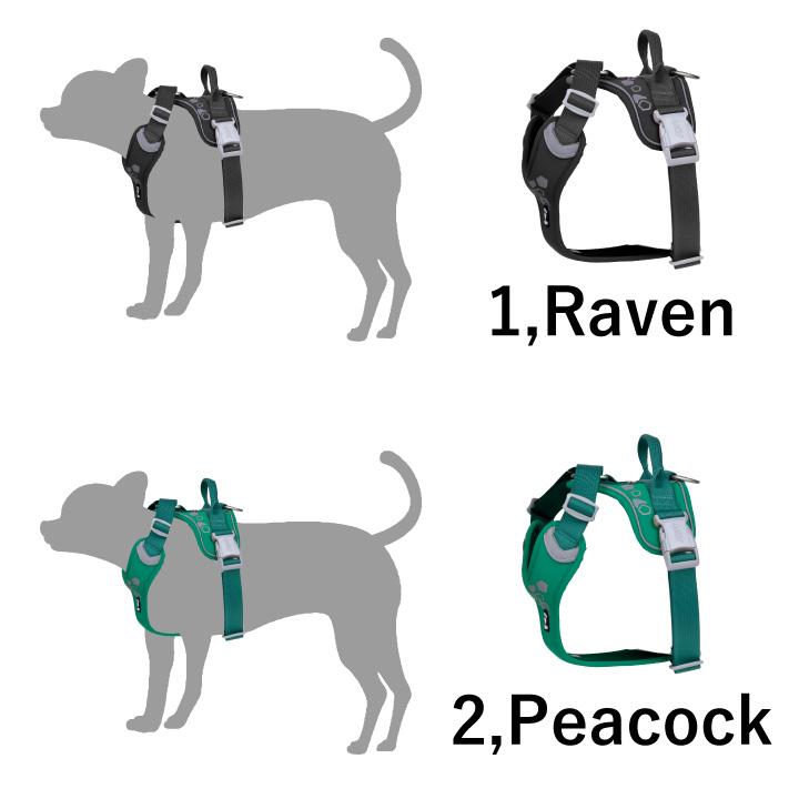 フルッタ HURTTA Weekend ウォーリアハーネス Warrior Harness raven 超小型犬用 小型犬用 40〜45cm/45〜60cm ドッグ ハーネス |  | 01