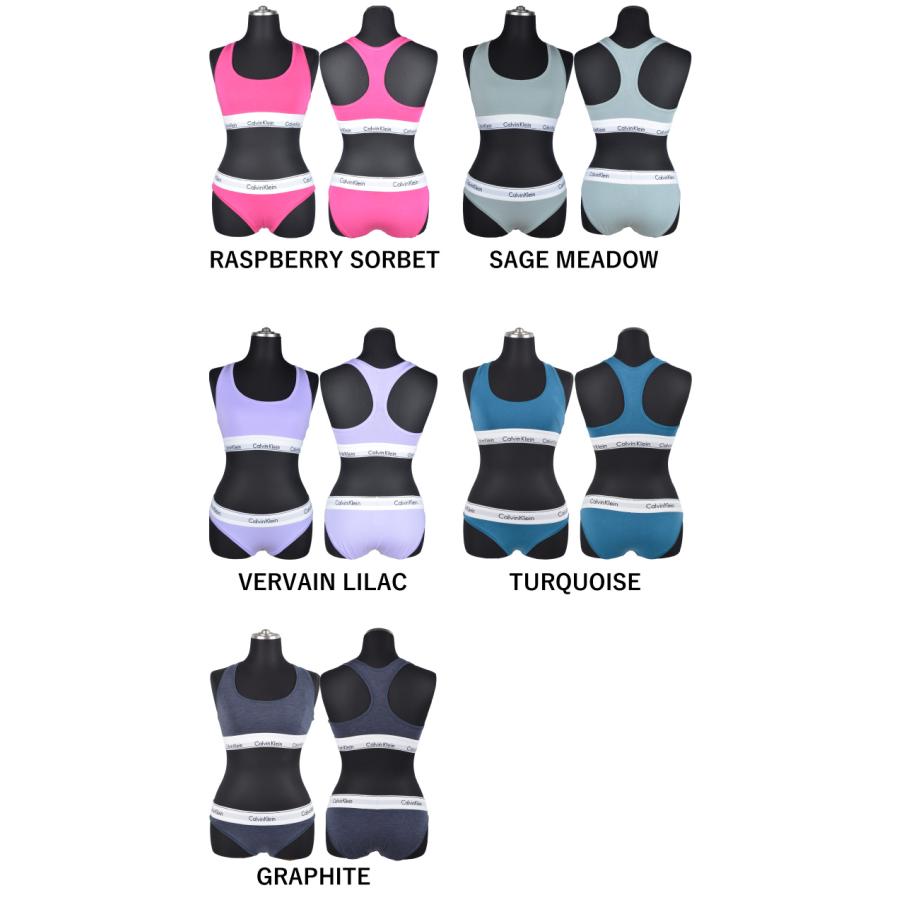 カルバンクライン CALVIN KLEIN ブラ&ショーツセット F3785 パット無し 下着  女性用下着 スポーツブラ ジム スポーツウエア スポブラ ヨガ | Calvin Klein | 02