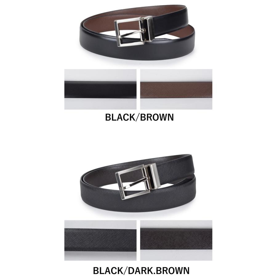 カルバンクライン CALVIN KLEIN リバーシブルベルト REVERIBLE BELT 11CK010020 11CK010021 メンズ ブラック ダークブラウン | Calvin Klein | 02
