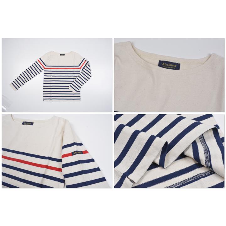 ルミノア Le Minor 61189 ボーダーバスクシャツ 長袖 ロンT Tシャツ カットソー トップス コットン ボーダー レディース オシャレ お洒落 おしゃれ お出かけ | LEMINOR | 02