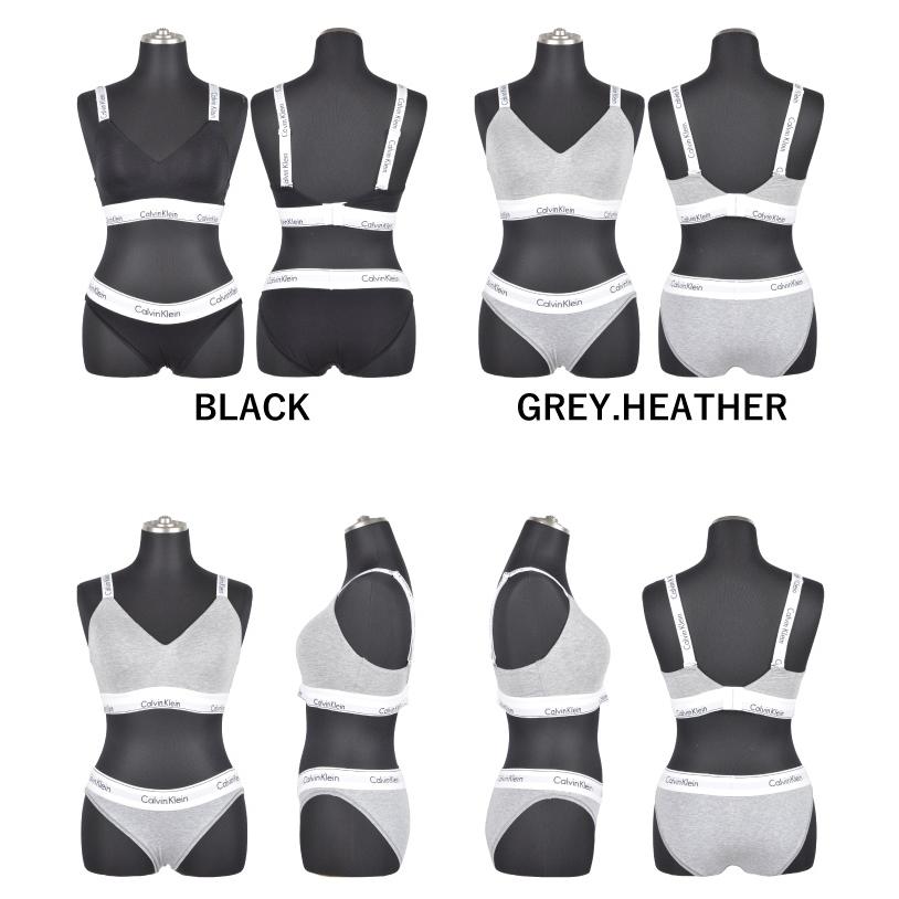 カルバンクライン CALVIN KLEIN ブラ&ショーツセットQF7059 F3787 パット無し 下着  ショーツ | Calvin Klein | 01