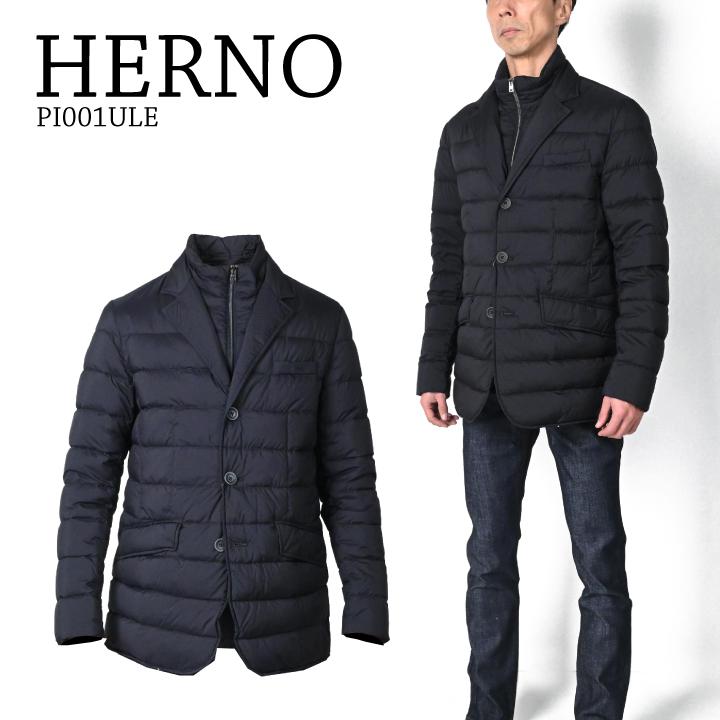 HERNO ヘルノ ラジャッカ3ボタンテイラード メンズ ダウンジャケット  