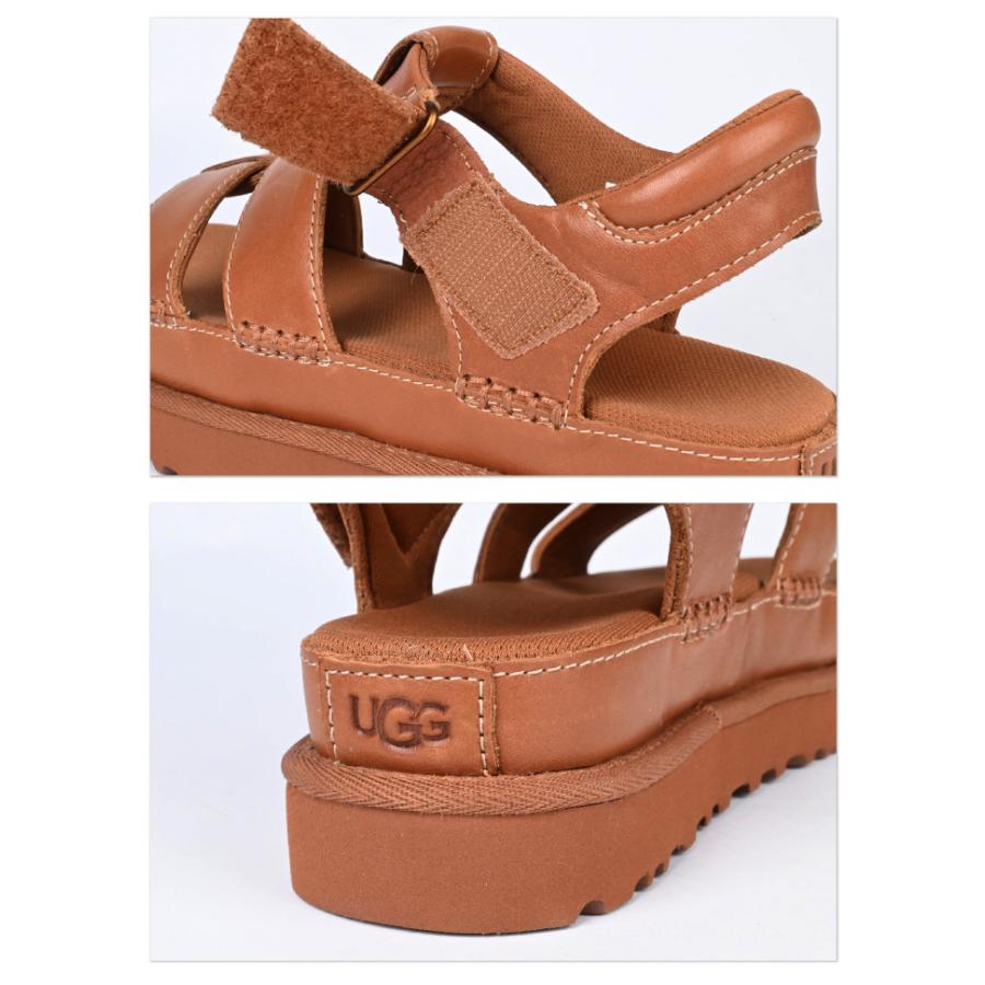 新品未使用UGG ブラウン ストラップサンダル 27cm GOLDENSTAR UGG アグ ウィメンズ ゴールデンスター ハイ サンダル W