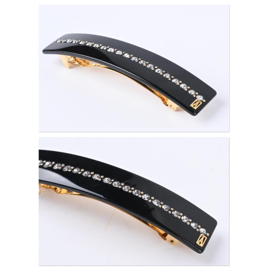 新品　未使用ALEXANDRE DE PARIS バレッタ　スワロフスキー ALEXANDRE de PARIS バレッタ フラワー スワロフスキー アレクサンドル