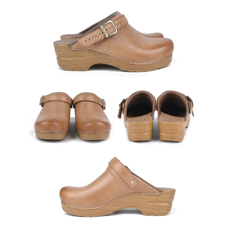dansko ダンスコ ingrid Distressed Honey サンダル  サボ 厚底 本革 レディース 女性 靴 ウエッジソール コンフォート | dansko | 01
