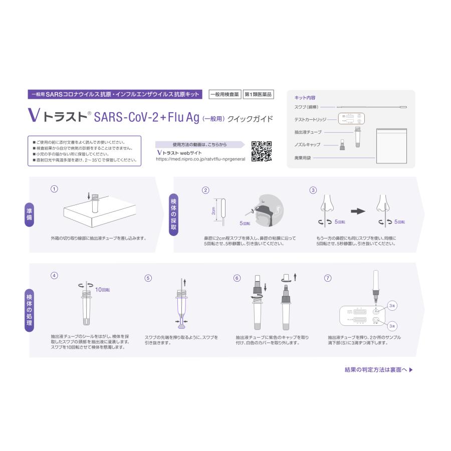 Naa【プロフ要確認!!】 NIPRO（ニプロ） 新型コロナウィルス・インフルエンザ検査キット<br