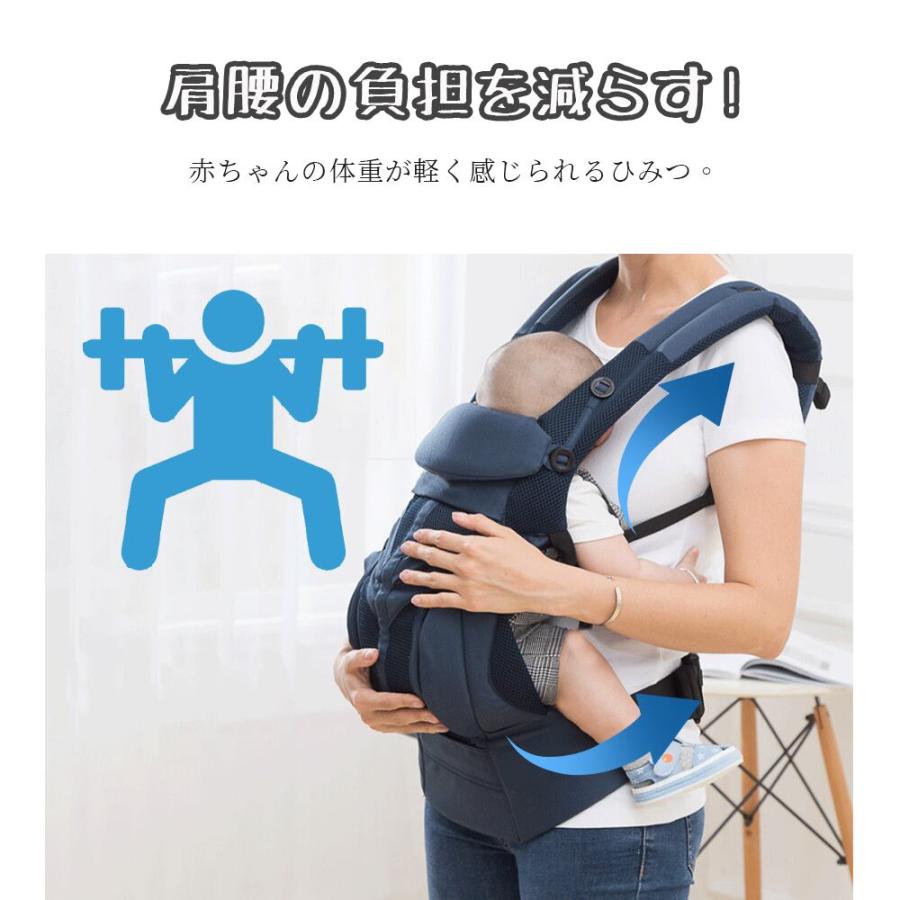 抱っこ紐 新生児 抱っこひも ポーチ付き 赤ちゃん ベビー 前向き メッシュ 出産祝い 出産準備 ギフト プレゼント