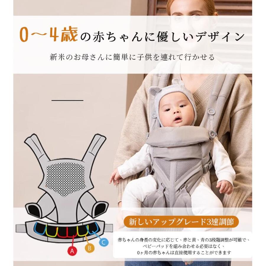 抱っこ紐 新生児 抱っこひも ポーチ付き 赤ちゃん ベビー 前向き メッシュ 出産祝い 出産準備 ギフト プレゼント