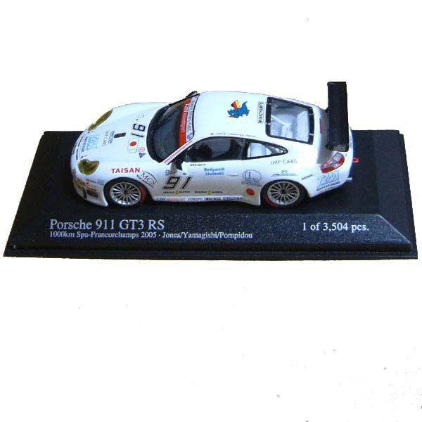 ミニチャンプス MINICHAMPS 1/43 ポルシェ 911 GT3 RS 1000km スパ 2005 3，504セット限定 模型 ミニカー｜daidara2007