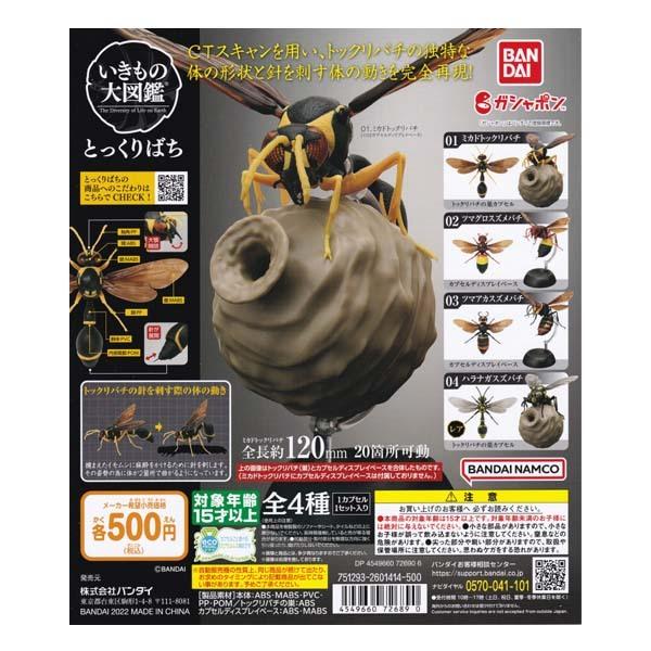 いきもの大図鑑 とっくりばち TOKKURIBACHI 2種セット バンダイ ガチャポン フィギュア トックリバチ 昆虫|daidara2007|03