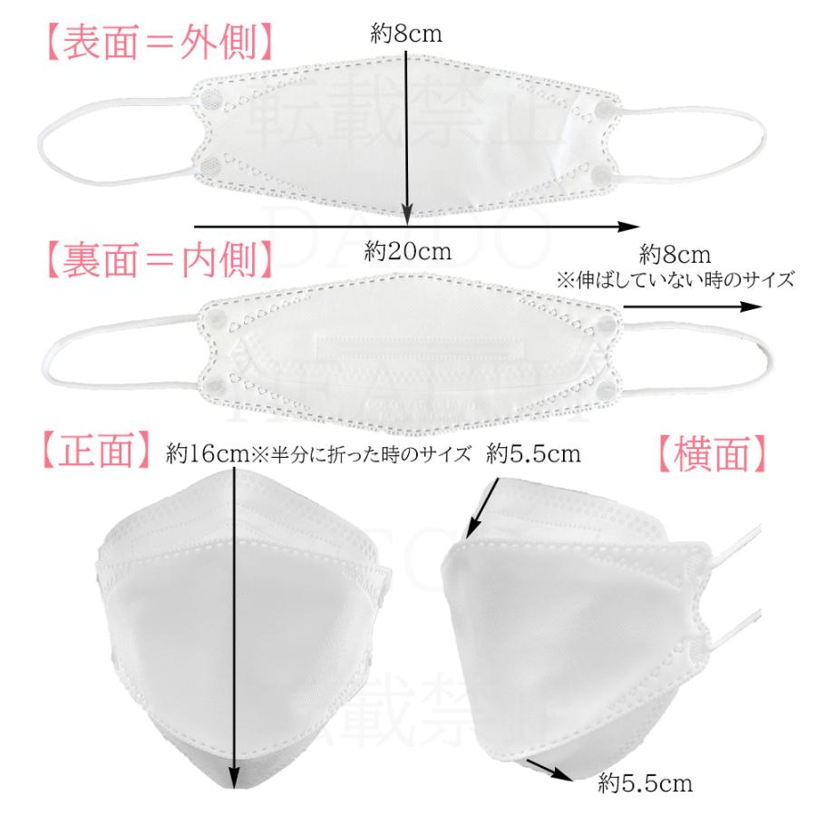 バルク包装　口紅が付きにくい 抗菌 消臭 国産 3D 立体 4層 コットン 不織布 カラフルガード リップフラップ  5枚入り×5パック(25枚) 日本製｜daido-health-tech｜28