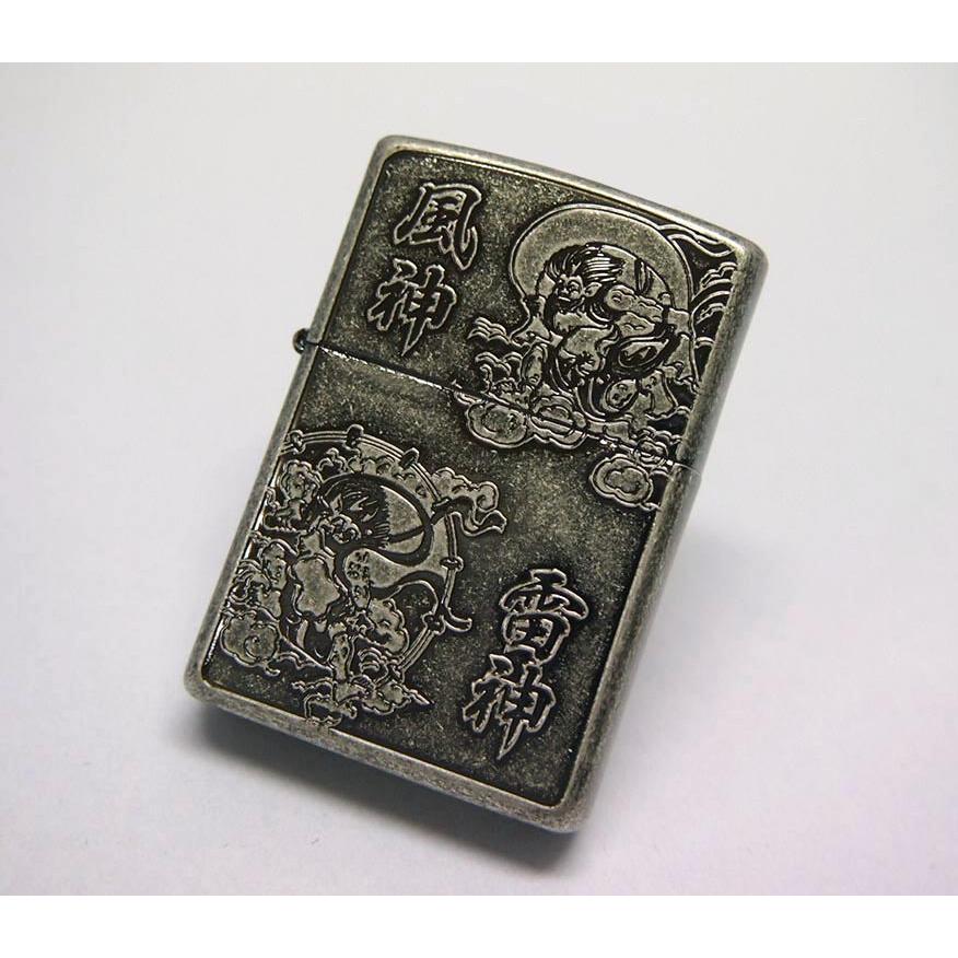 新品正規品 レアな流通限定品 銀燻しバレル 「風神雷神」ZIPPOオイル 