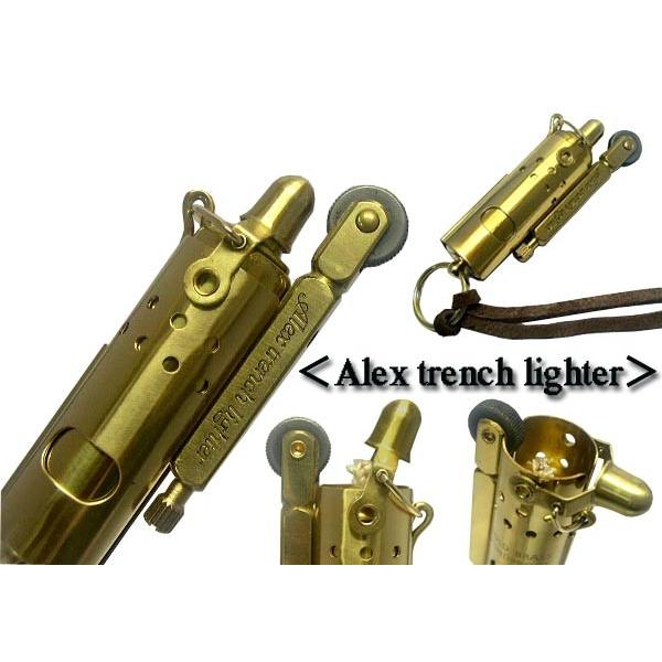 送料290円〜新品1920年IMCO IFAレプリカモデル トレンチ オイルライター(Alex Trench Lighter)真鍮(ブラス)牛革ヒモ付☆おまけメンテブラシ付き！ | 
